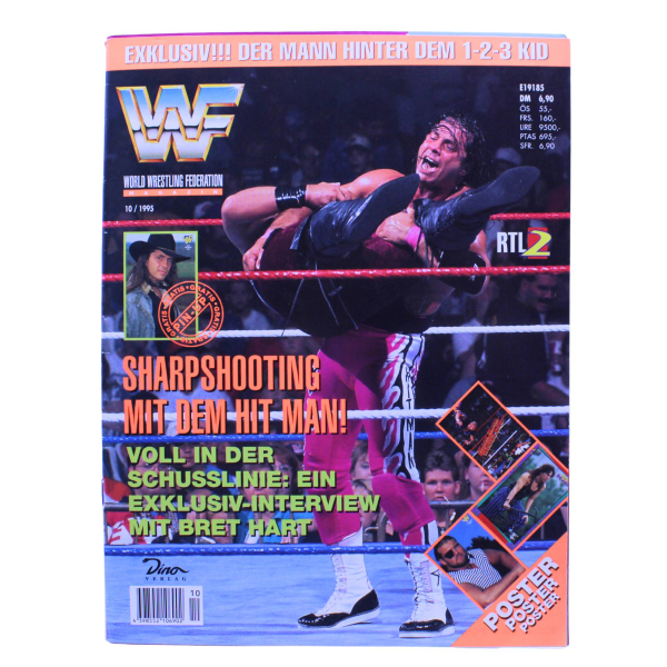 WWF Magazin Nr. 10 (1995) | Dino Verlag | King Mabel, Bret Hart, 1-2-3 Kid & In Your House Ergebnisse